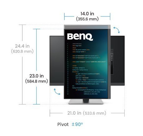 Benq Monitor 24 cale RD240Q WQXGA IPS dla programistów z HDMI DP