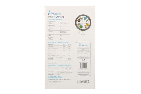 Kabel Extralink KAT.6 UTP 305m wewnętrzny do sieci LAN