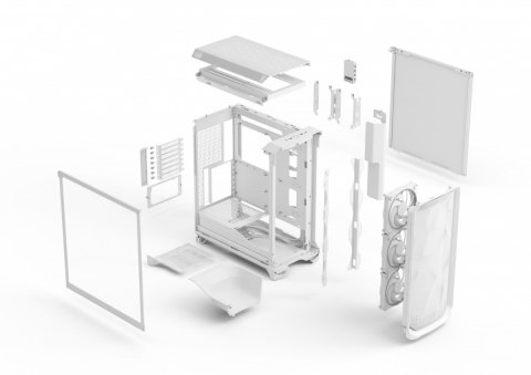 Fractal Design Obudowa Meshify 3 Ambience Pro RGB White TG chłodzenie