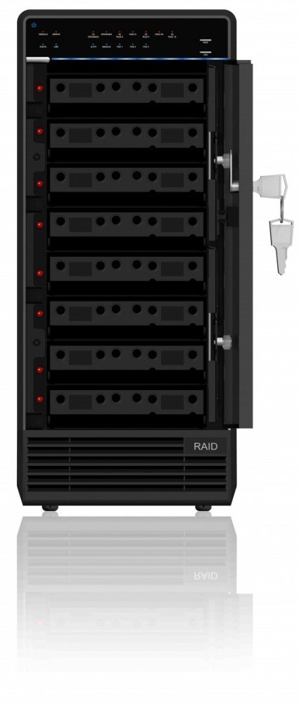 Obudowa IcyBox IB-3680SU3 3,5'' SATA III dla 8 dysków z USB 3.0