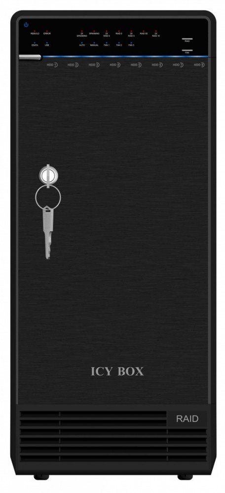 Obudowa IcyBox IB-3680SU3 3,5'' SATA III dla 8 dysków z USB 3.0