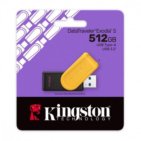 Pendrive Kingston Data Traveler Exodia S 512GB USB 3.2 Gen1 czarny żółty