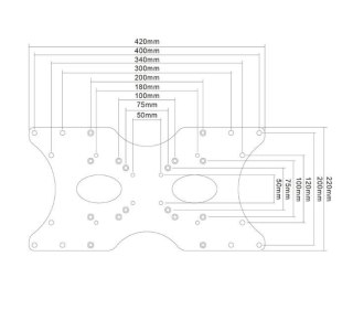 Adapter Neomounts FPMA-VESA400 do montażu monitorów VESA 100x100 400x200