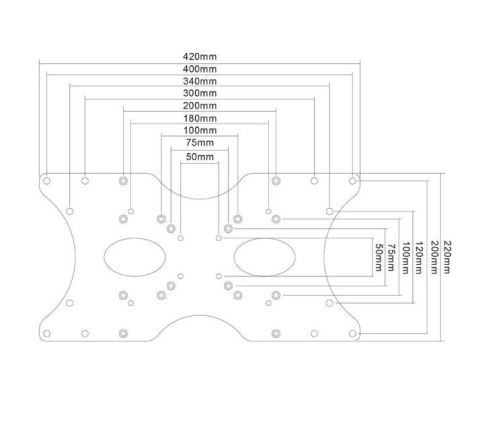 Adapter Neomounts FPMA-VESA400 do montażu monitorów VESA 100x100 400x200