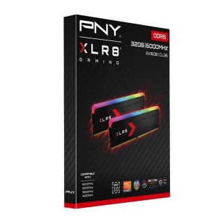 PNY Pamięć DDR5 32GB 6000 CL30 RGB gamingowa pamięć