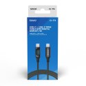 Savio Kabel USB-C do USB-C 100W CL-174 z wyświetlaczem moc ładowania