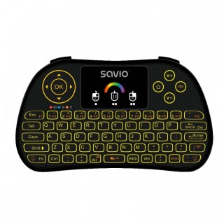 Klawiatura Savio KW-03 podświetlana mini bezprzewodowa RGB do Smart TV PC