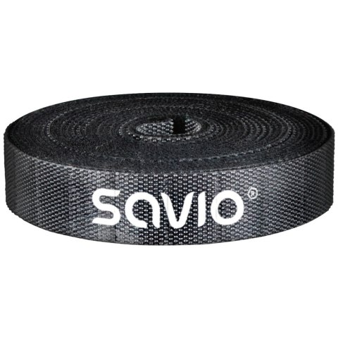 Organizer na kable Savio OC-05 taśma Velcro 3m 14mm czarny