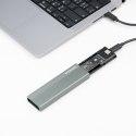 Obudowa zewnętrzna SSD M.2 ADATA EC680 USB3.2C 10Gbps aluminium szara
