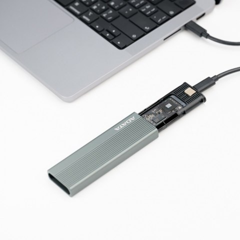 Obudowa zewnętrzna SSD M.2 ADATA EC680 USB3.2C 10Gbps aluminium szara