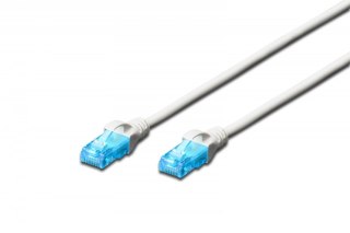 Kabel Digitus Patch cord U/UTP CAT 5e 3m biały sieciowy LAN