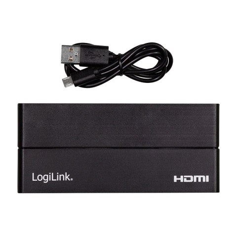 LogiLink Splitter 4xHDMI 4K 60Hz czarny rozdzielacz HDMI