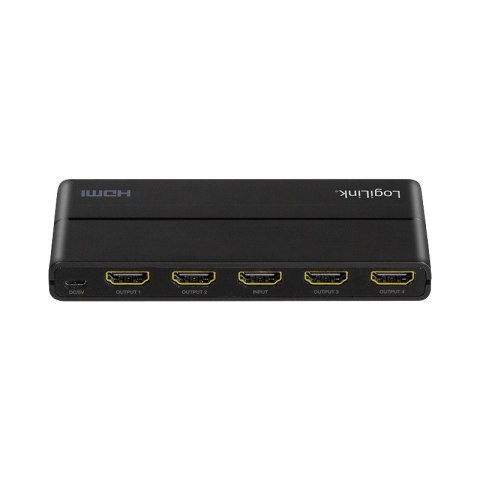 LogiLink Splitter 4xHDMI 4K 60Hz czarny rozdzielacz HDMI