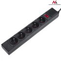 Listwa zasilająca Maclean MCE219 5 gniazd podświetlany włącznik