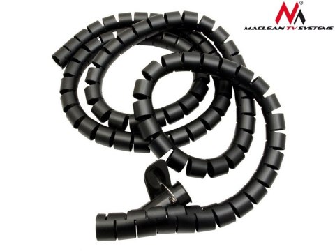 Organizator kabli Maclean MCTV-676 B czarny 25mm x 2m do biura
