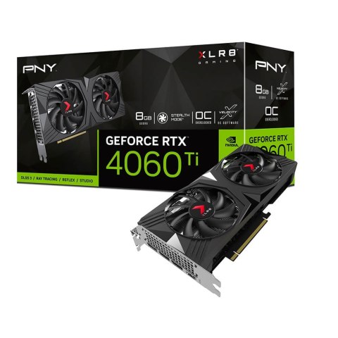 PNY Karta graficzna GeForce RTX 4060 Ti 8GB VERTO OC wydajna z DLSS 3