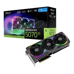 PNY Karta graficzna GeForce RTX5070Ti+ 16GB ARGB profesjonalna wydajność