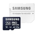 Samsung Karta pamięci microSD PRO Ultimate 256GB szybka z adapterem
