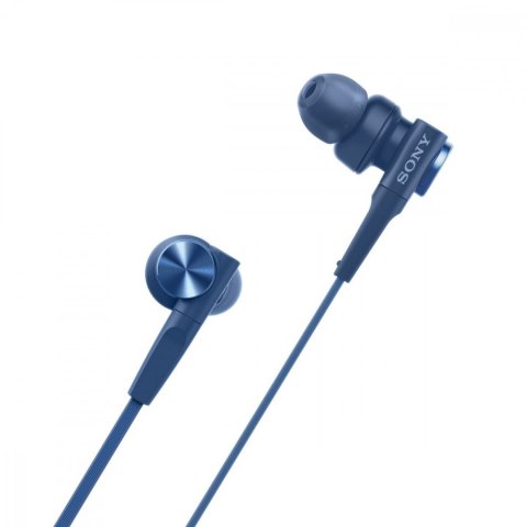 Słuchawki Sony MDR-XB55APL niebieskie douszne z mikrofonem