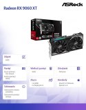Karta graficzna ASRock Radeon RX 9060 XT 16GB GDDR6 128bit wydajna