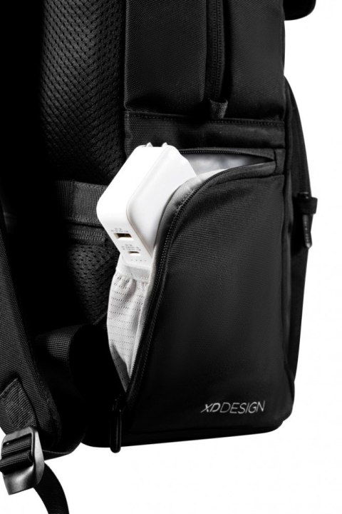 Plecak XD DESIGN Soft Daypack czarny wodoszczelny z kieszenią na laptopa 16