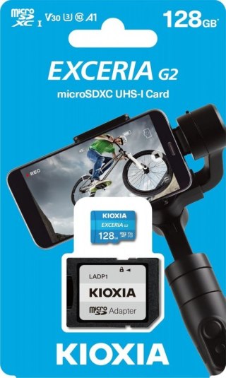 Kioxia Karta microSD 128GB Gen2 UHS-I U3 V30 z adapterem Exceria