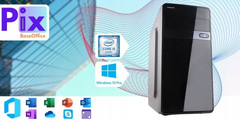 Pix Baseoffice V4 Intel Core i5 8GB DDR3 128GB SSD DVD Windows 10 Pro