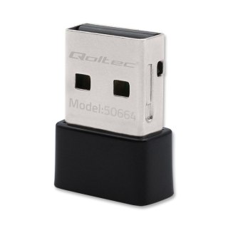 Adapter USB Wi-Fi Qoltec 650Mbps AC kompaktowy ultraszybki