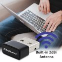 Adapter USB Wi-Fi Qoltec 650Mbps AC kompaktowy ultraszybki