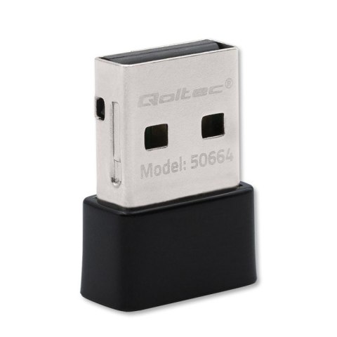 Adapter USB Wi-Fi Qoltec 650Mbps AC kompaktowy ultraszybki