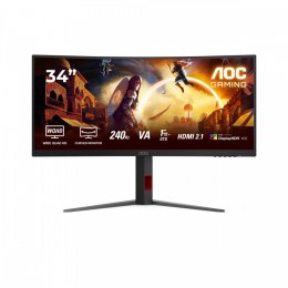 Monitor AOC CU34G4Z 34 cale 240Hz zakrzywiony gamingowy VA
