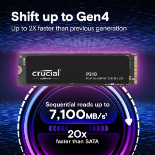 Dysk SSD Crucial P310 4TB M.2 NVMe PCIe 4.0 szybki wewnętrzny