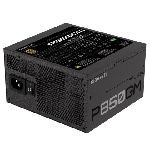 Zasilacz Gigabyte P850GM 850W Gold modularny z wentylatorem 120mm
