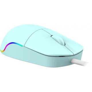 Mysz przewodowa Defender AZORA MB-241 1200 DPI miętowa RGB