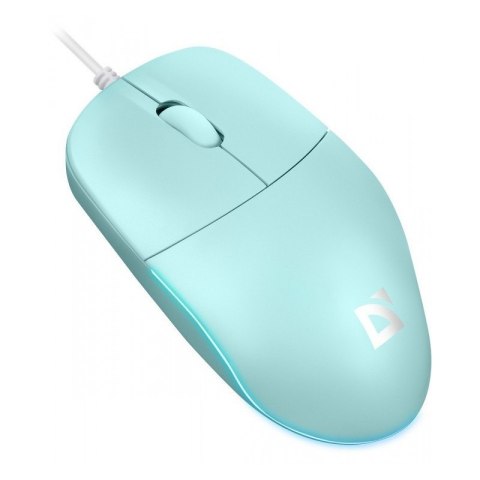 Mysz przewodowa Defender AZORA MB-241 1200 DPI miętowa RGB