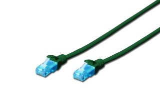 Digitus Patch cord U/UTP kat.5e PVC 3m zielony do sieci LAN