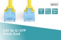 Kabel Digitus Patch cord U/UTP CAT 5e 5m żółty sieciowy LAN