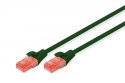 Digitus Patch cord U/UTP kat.6 PVC 5m Zielony kabel sieciowy RJ45