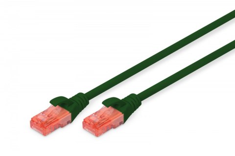 Digitus Patch cord U/UTP kat.6 PVC 5m Zielony kabel sieciowy RJ45