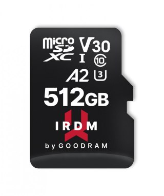 Karta pamięci GOODRAM microSD IRDM 512GB UHS-I U3 A2 z adapterem