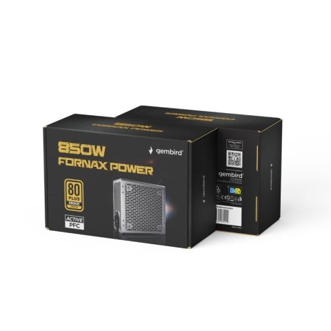 Zasilacz Gembird Fornax Power 850W 80+Bronze z wentylatorem 120mm