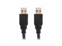 Kabel USB-A M/M 3.0 1m czarny szybki przewód komputerowy