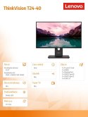 Monitor Lenovo ThinkVision 23.8 FHD IPS matowy z USB-C