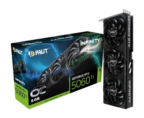 Karta graficzna Palit GeForce RTX 5060 TI INFINITY 8GB GDDR7 wydajna