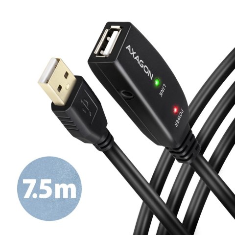 AXAGON ADR-207 aktywny kabel USB 2.0 A-M do A-F przedłużacz 7.5m