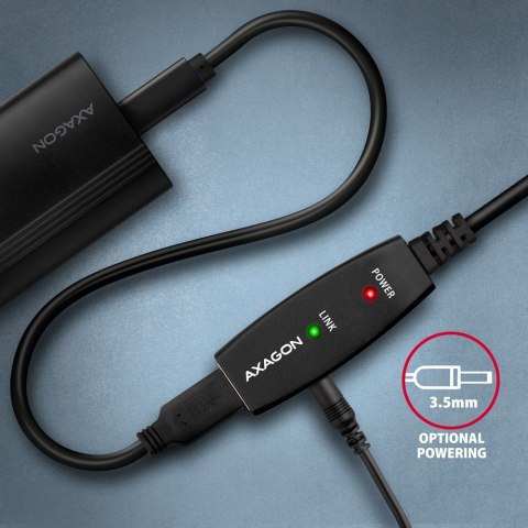 AXAGON ADR-207 aktywny kabel USB 2.0 A-M do A-F przedłużacz 7.5m