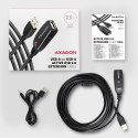 AXAGON ADR-207 aktywny kabel USB 2.0 A-M do A-F przedłużacz 7.5m