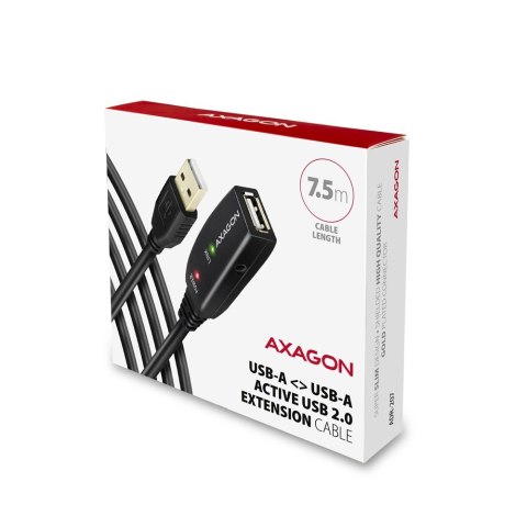 AXAGON ADR-207 aktywny kabel USB 2.0 A-M do A-F przedłużacz 7.5m