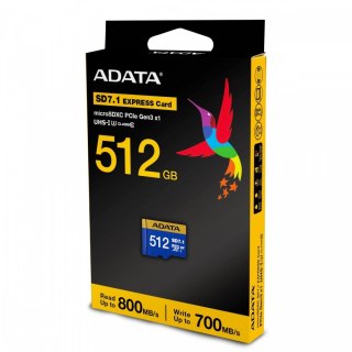 Karta pamięci Adata microSDXC 512GB SD7.1 Premier Extreme 800/700 MB/s