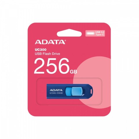 Adata Pendrive UC300 256GB USB 3.2C szybki niebieski
